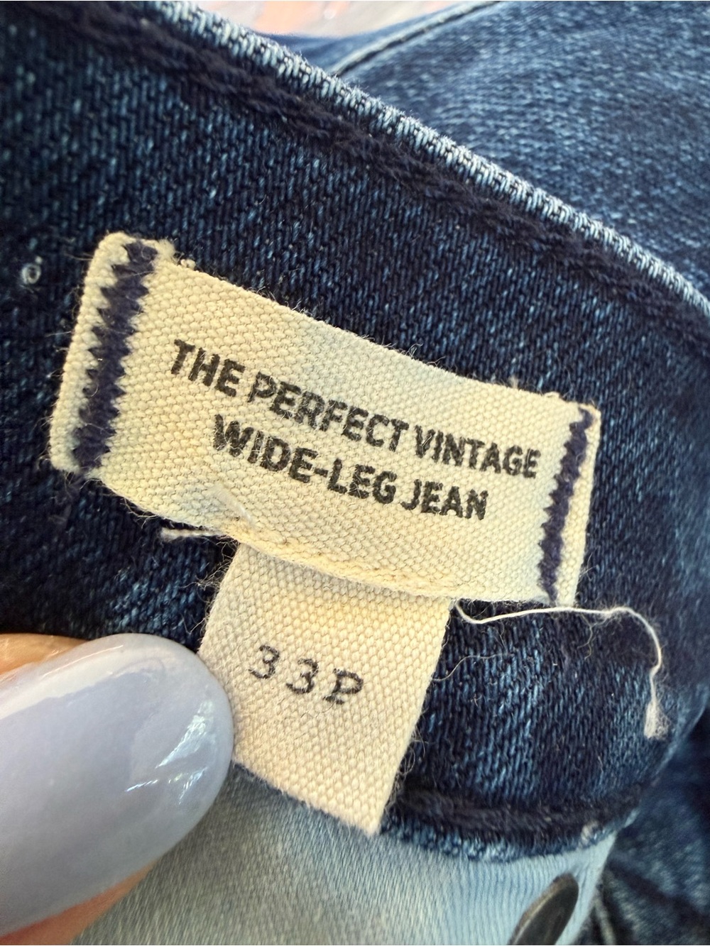 Madewell Perfect Vintage Wide-Leg Jean | Size 33 Petite - Picture 12 of 14